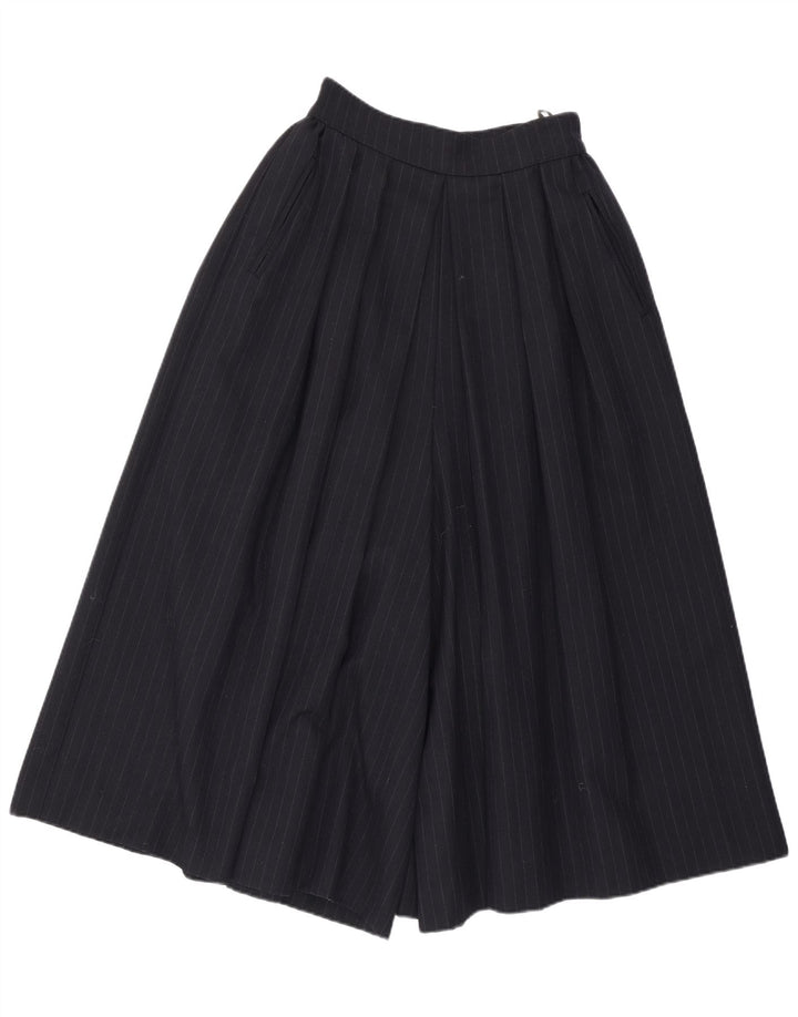 JOHN ROCHA Womens Flare Casual Trousers UK 10 Small W25 Navy Blue