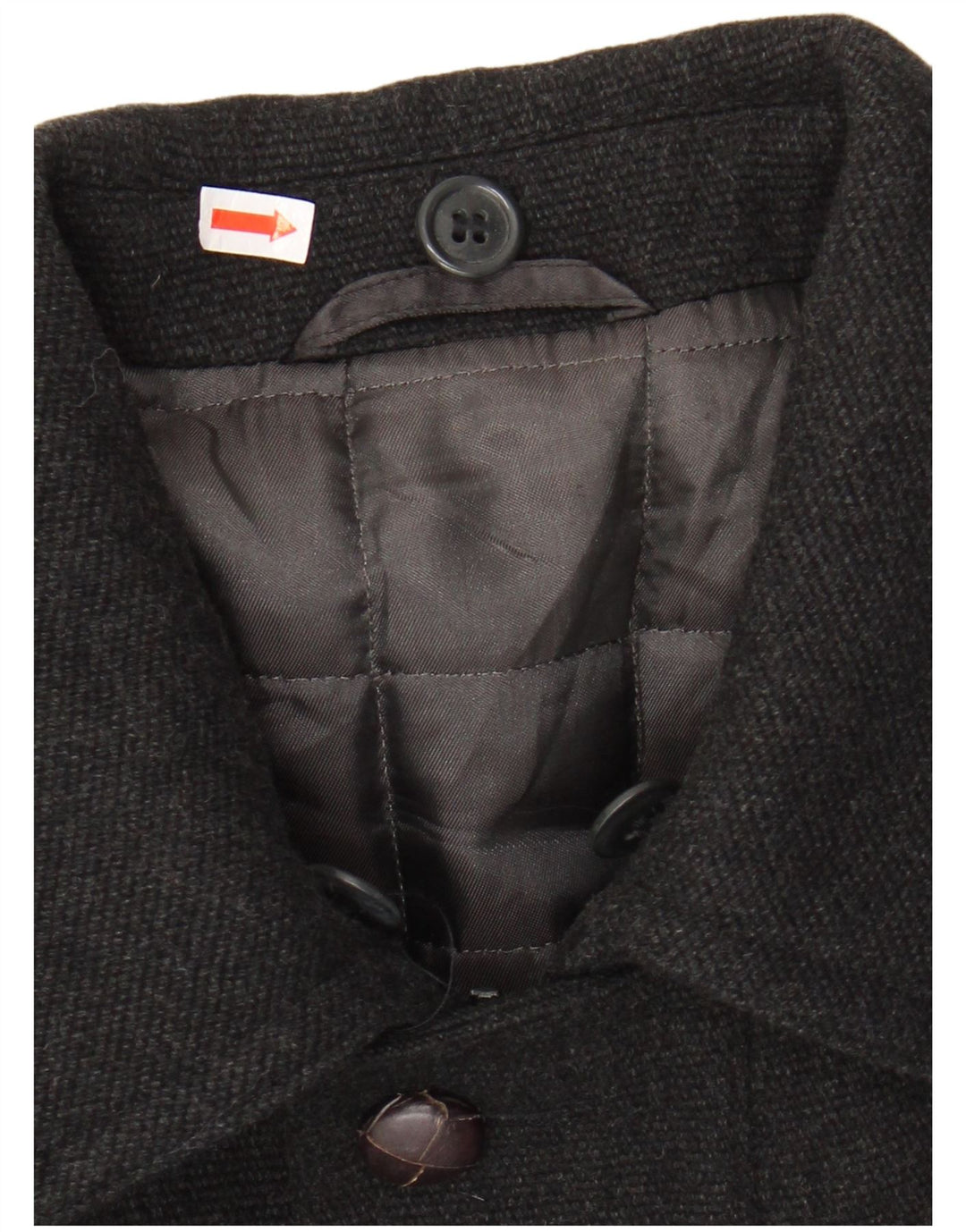 Overland Mens Overcoat UK 38 Medium Grey Wool
