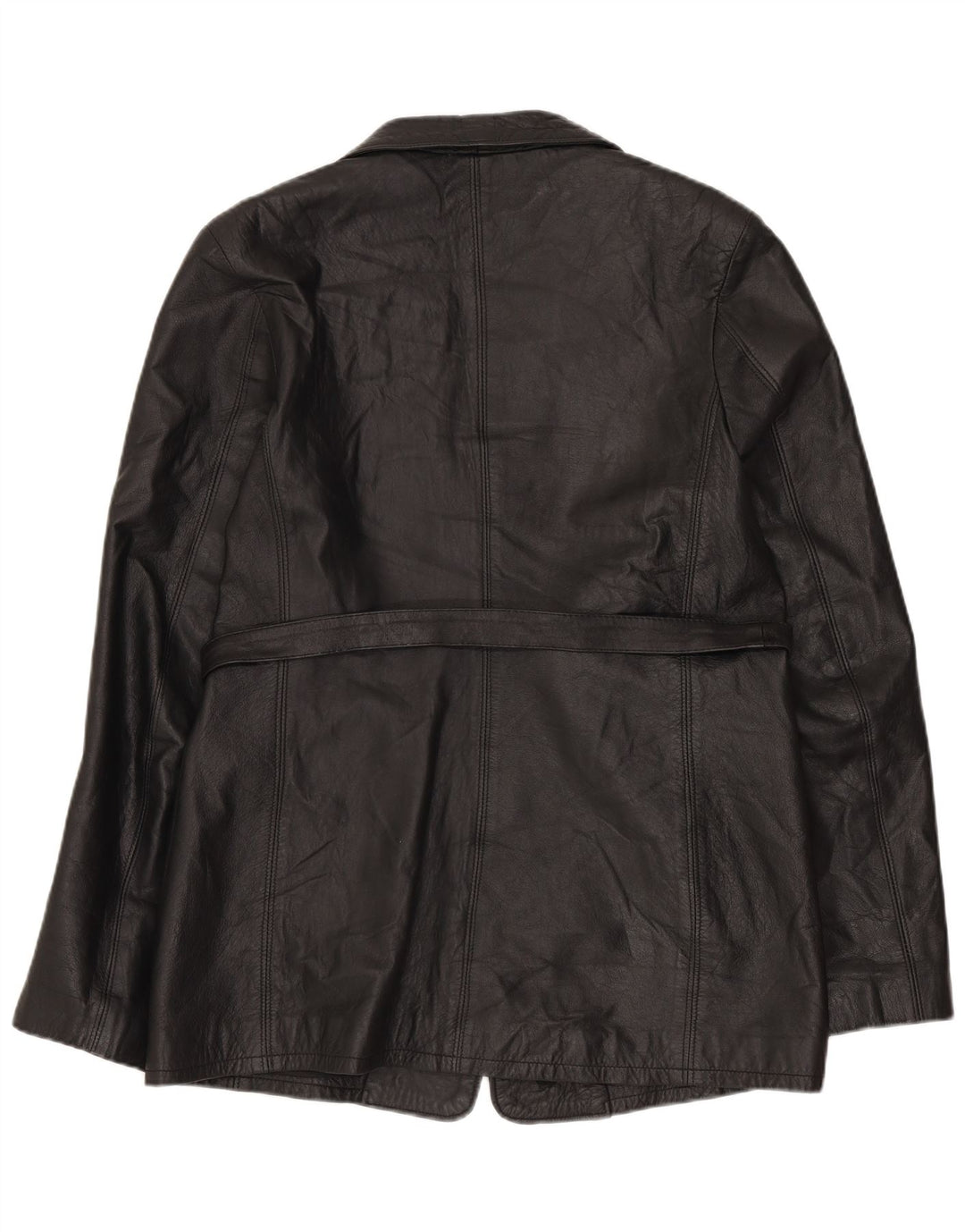 Vagabond Womens Leather Jacket UK 16 Large Black Leather