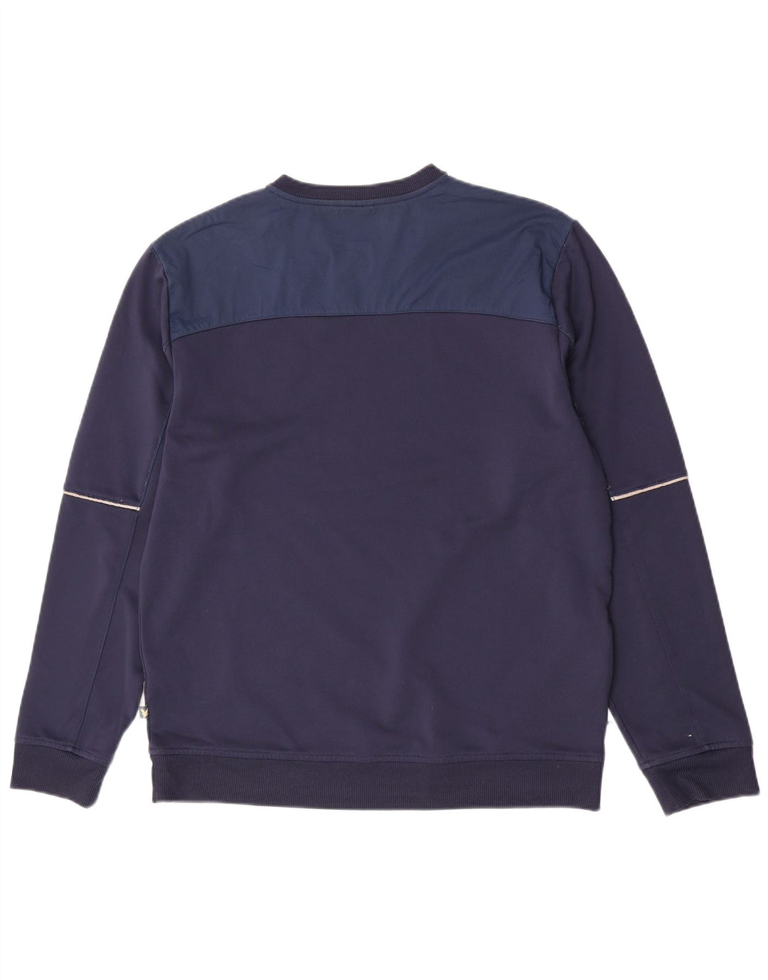 Lyle & Scott Mens Sweatshirt Jumper Large Navy Blue Polyester