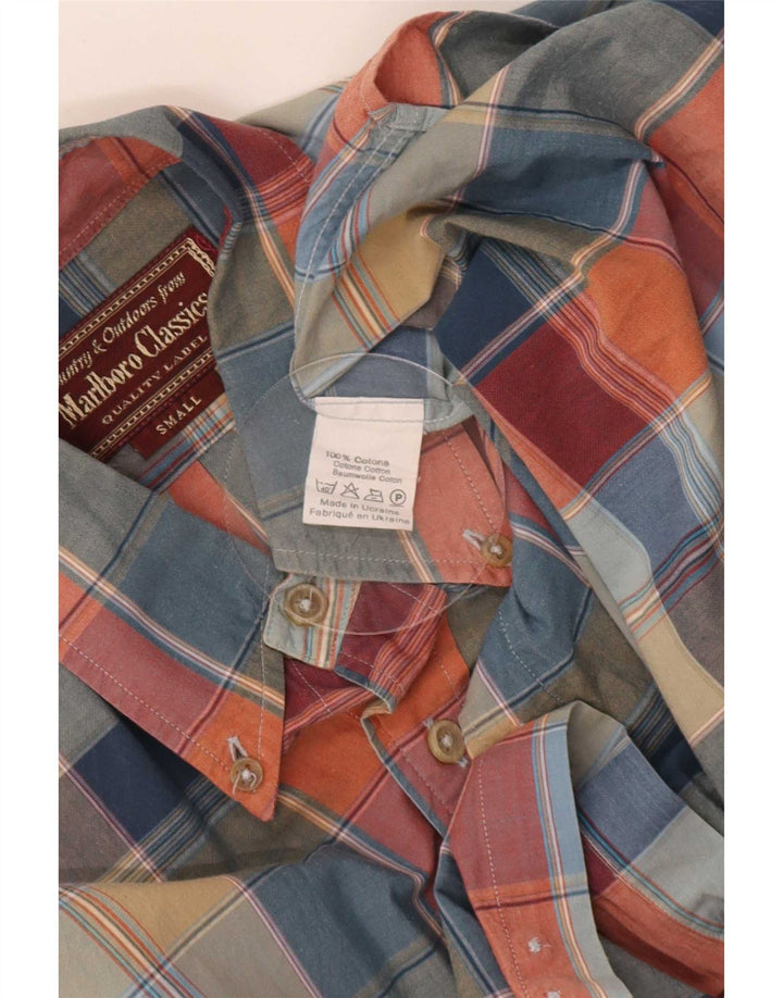 Marlboro Classics Mens Shirt Small Multicoloured Check Cotton