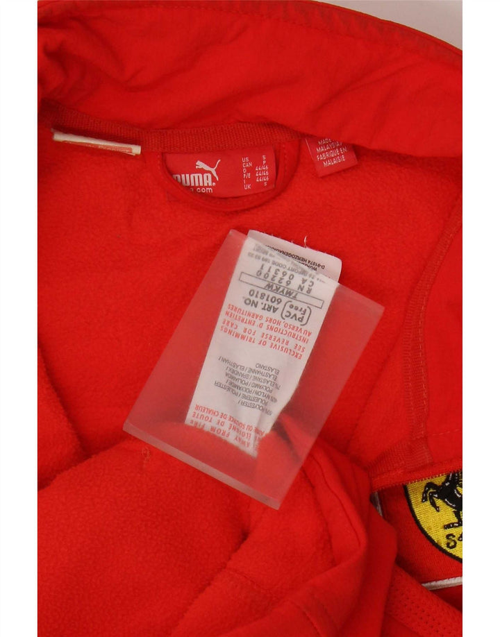 Puma Mens Ferrari Graphic Tracksuit Top Jacket Small Red Polyester