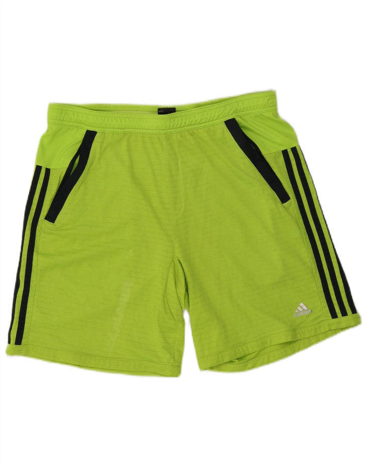 Adidas Mens Climacool Sport Shorts Large Green Polyester