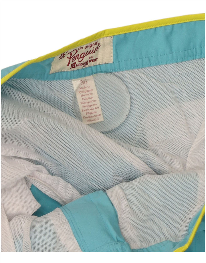 PENGUIN Mens Swimming Shorts Large  Blue