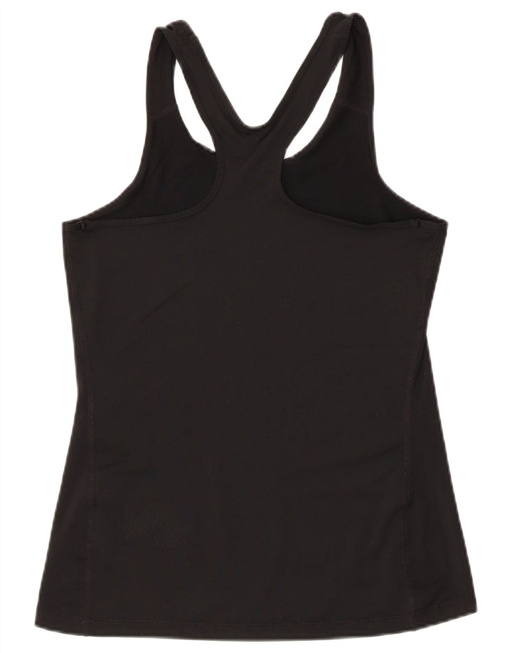 Nike Womens Graphic Vest Top UK 10 Small Black Polyester