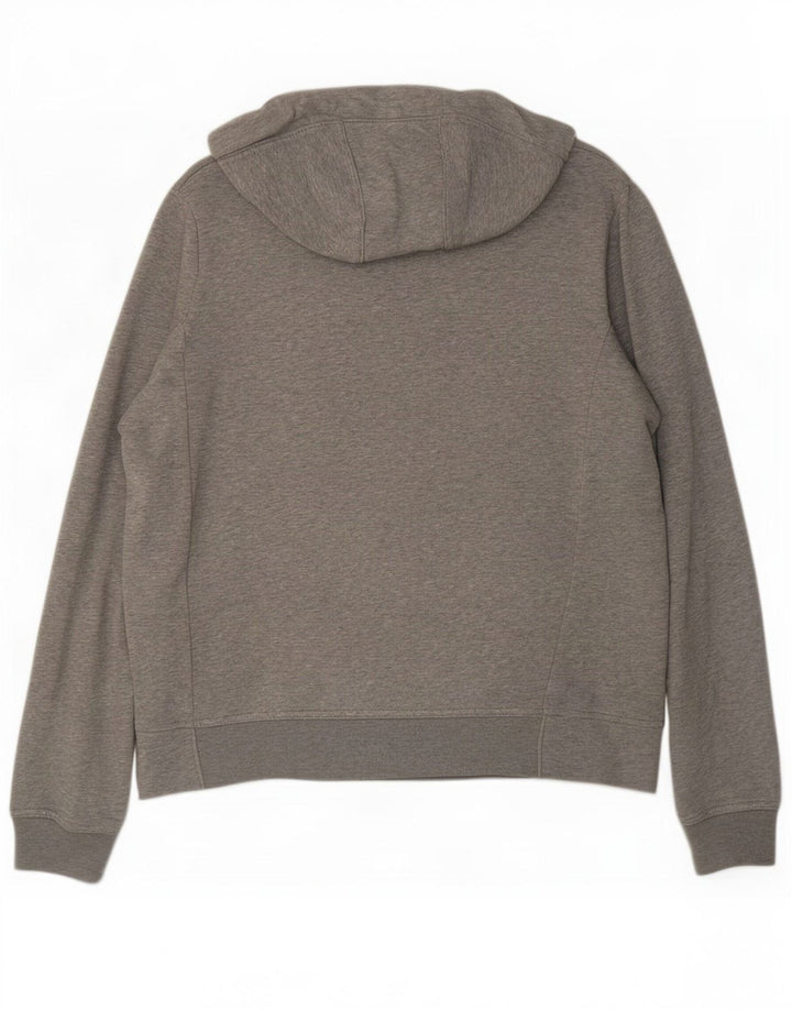 Nike Mens Zip Hoodie Sweater Medium Grey Flecked Cotton