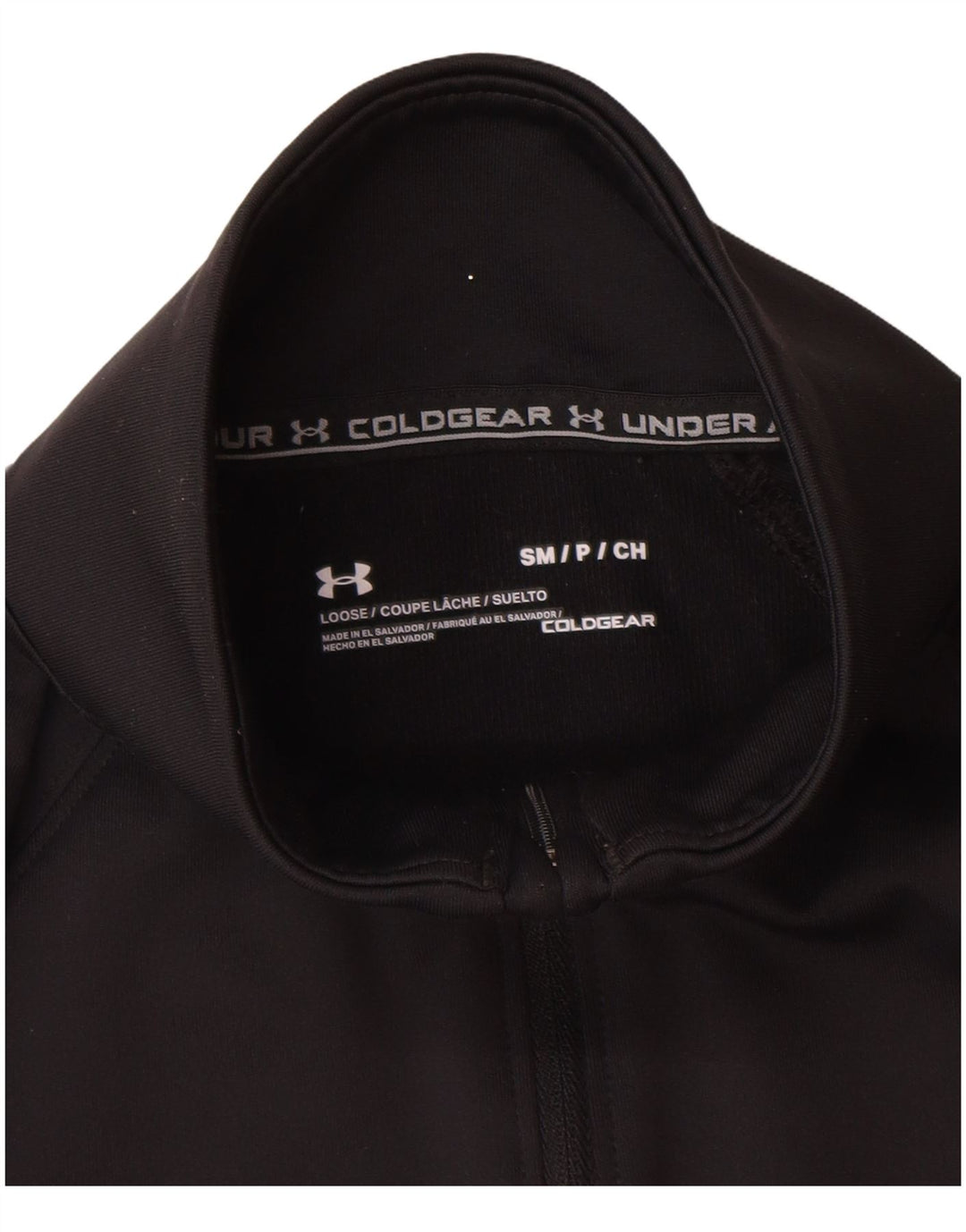 Under Armour Womens Cold Gear Pullover Tracksuit Top UK 10 Small Black