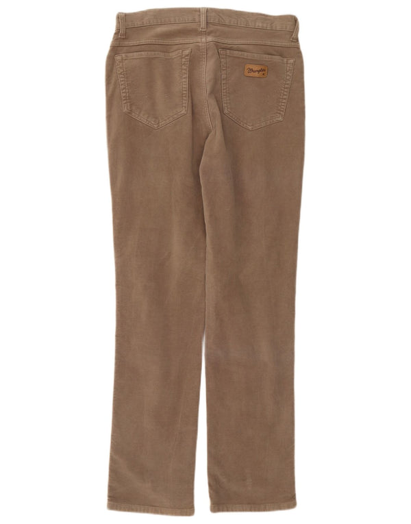 Wrangler Mens Paula Slim Casual Trousers W34 L32 Beige Cotton