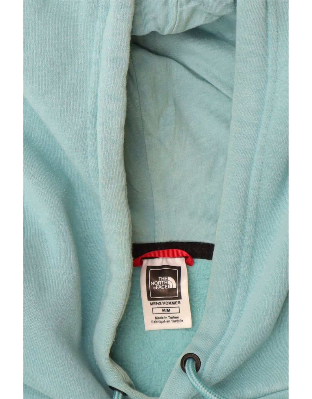 THE NORTH FACE Mens Graphic Hoodie Jumper Medium Turquoise Cotton