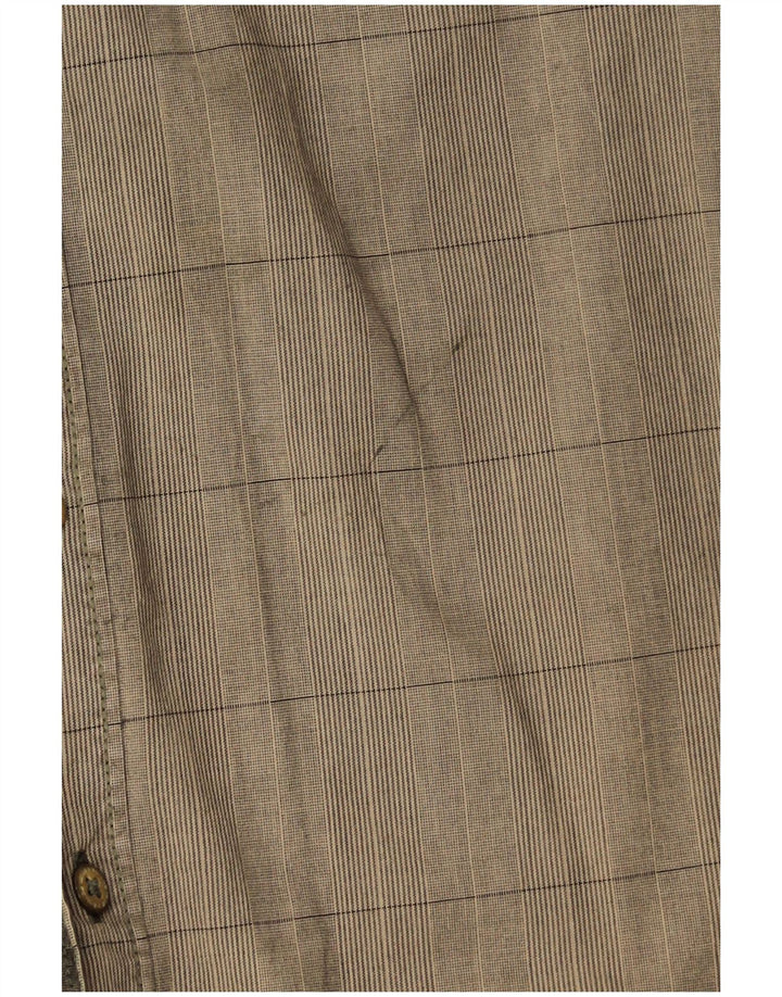 CAMEL ACTIVE Mens Regular Fit Shirt XL Khaki Check Cotton