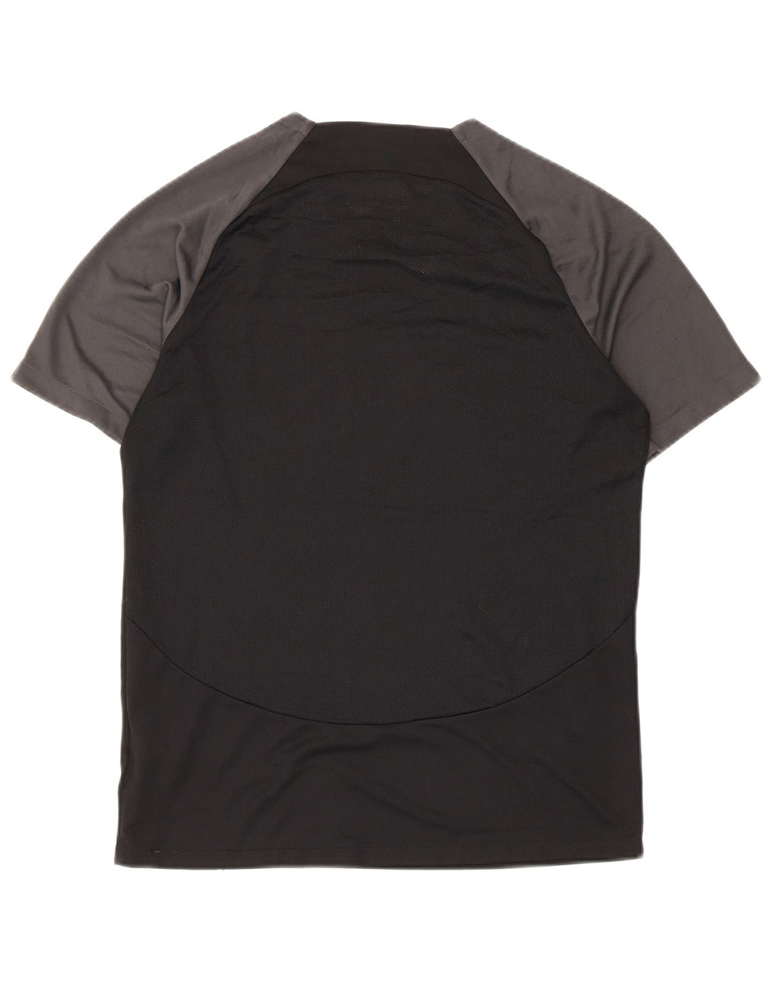 Nike Mens Dri Fit T-Shirt Top Medium Black Colourblock Polyester