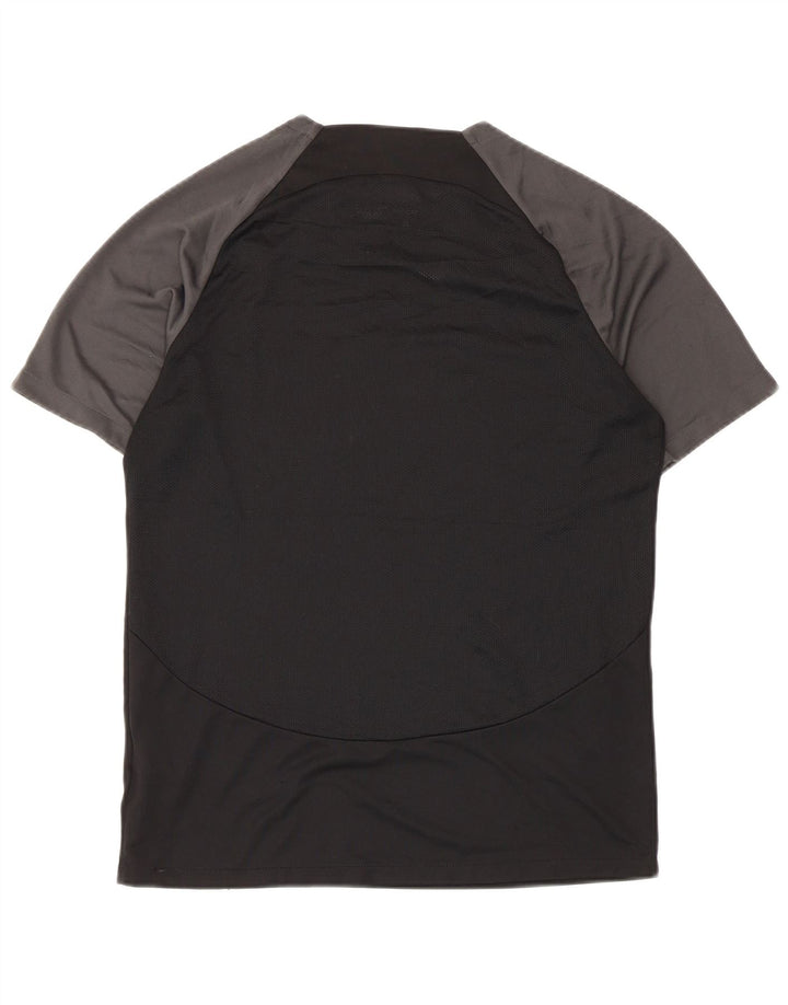 Nike Mens Dri Fit T-Shirt Top Medium Black Colourblock Polyester