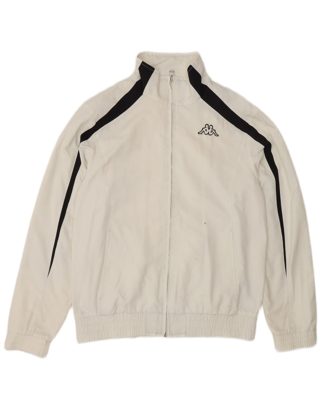 KAPPA Mens Tracksuit Top Jacket Small White Polyester