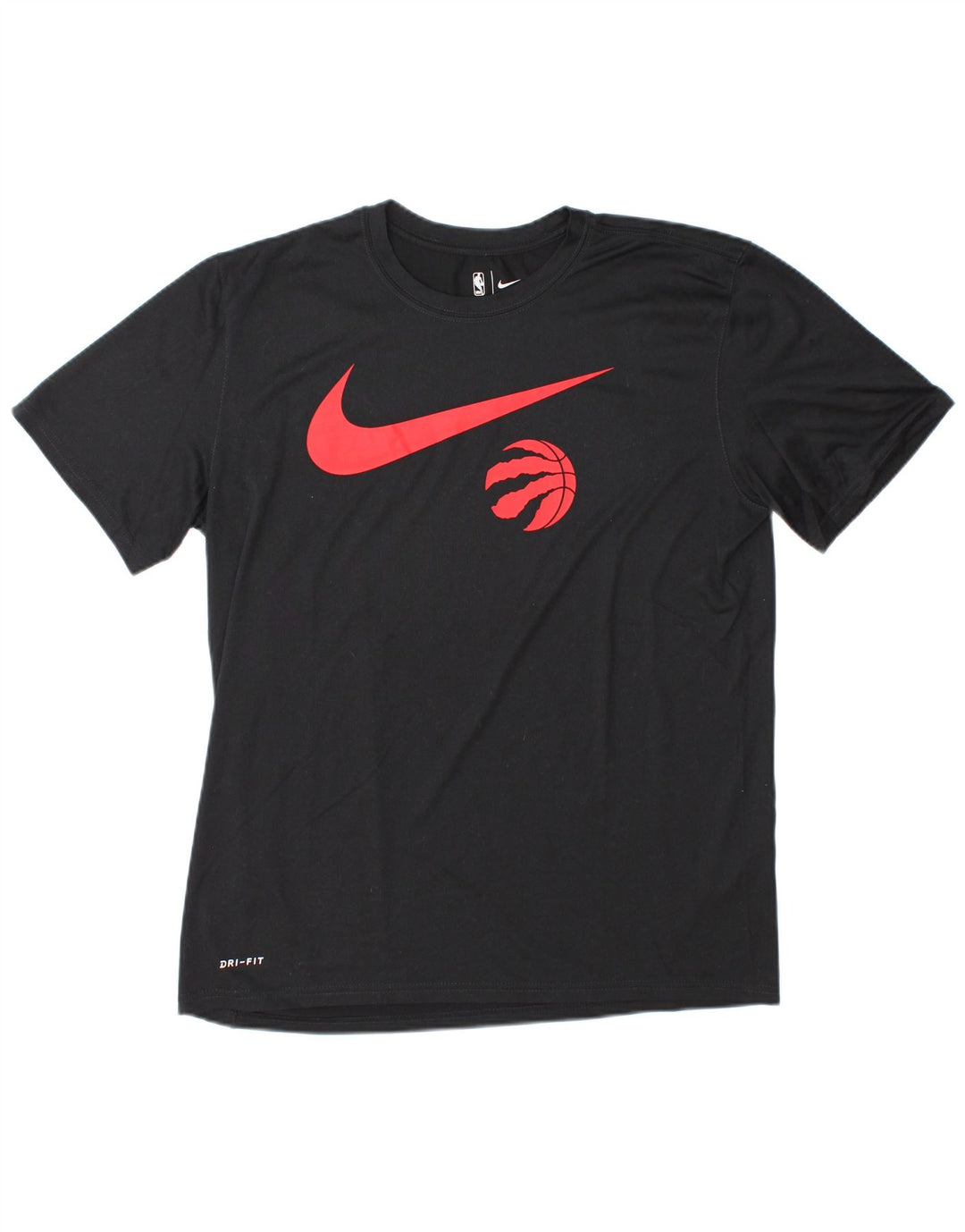 Nike Mens Dri Fit Graphic T-Shirt Top Large Black Polyester