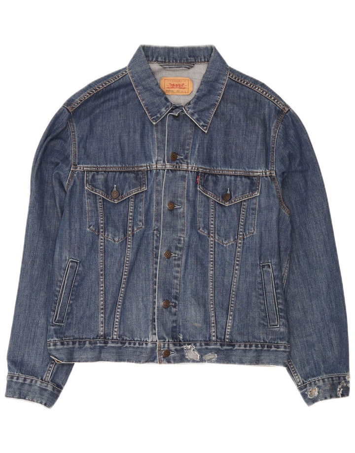 Levi's Mens 70550 Denim Jacket UK 40 Large Blue Cotton