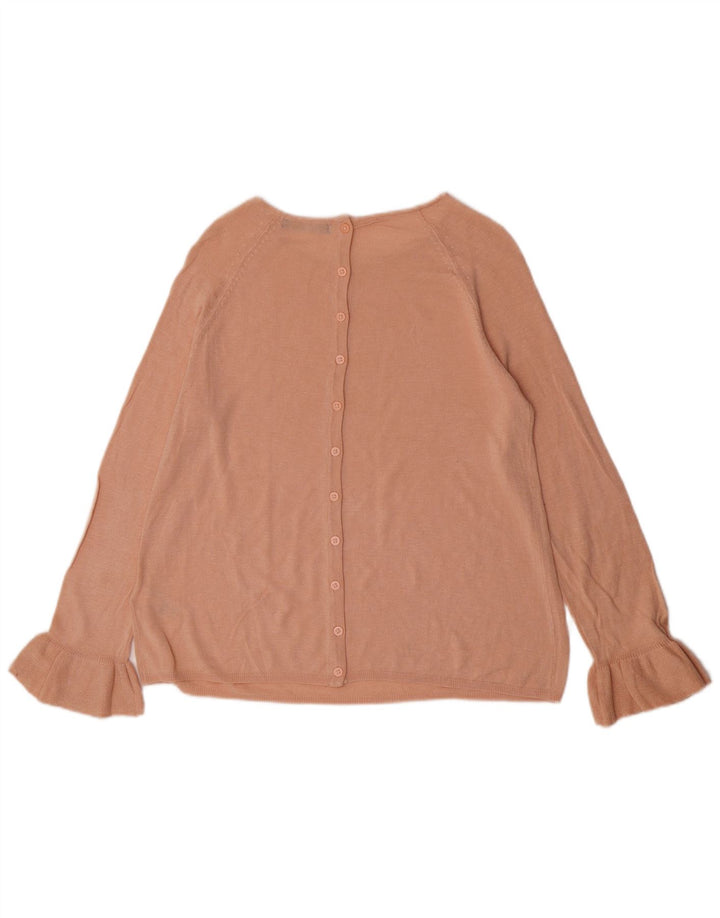 Marks & Spencer Womens Boat Neck Jumper Sweater UK 12 Medium  Pink Acrylic