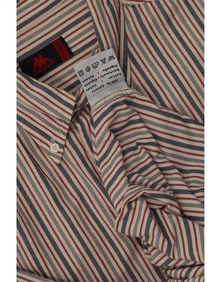 Kappa Mens Shirt 2XL Multicoloured Striped Cotton