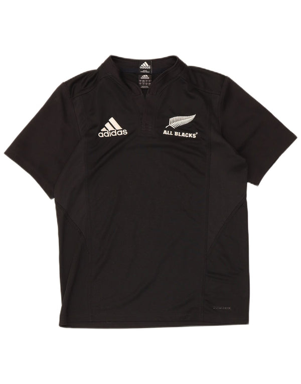 Adidas Mens All Blacks Graphic T-Shirt Top Small Black Polyester