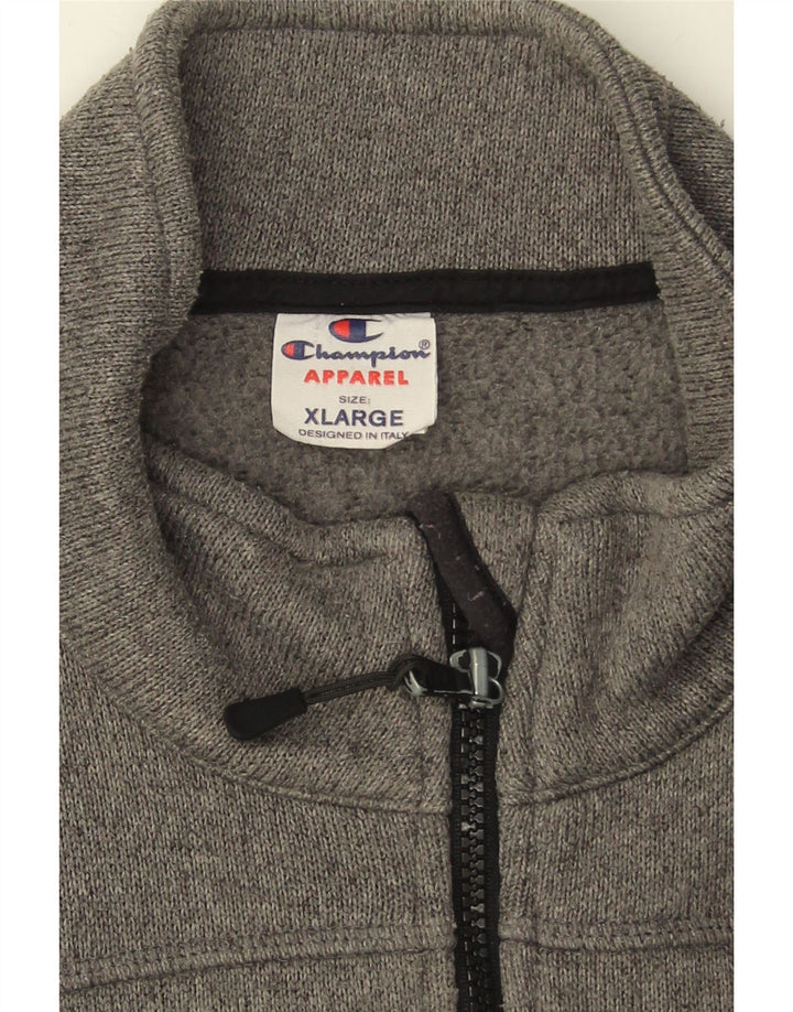 CHAMPION Mens Tracksuit Top Jacket XL Grey Polyester Vintage Champion and Second-Hand Champion from Messina Hembry 