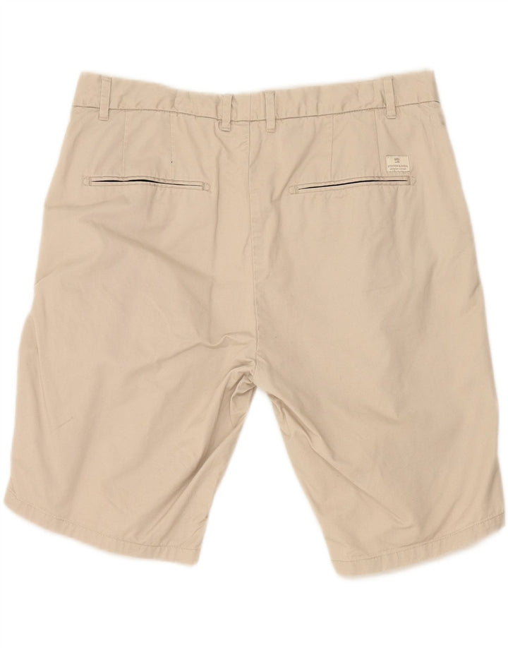 SCOTCH & SODA Mens Chino Shorts W33 Medium Beige Cotton Vintage Scotch & Soda and Second-Hand Scotch & Soda from Messina Hembry 