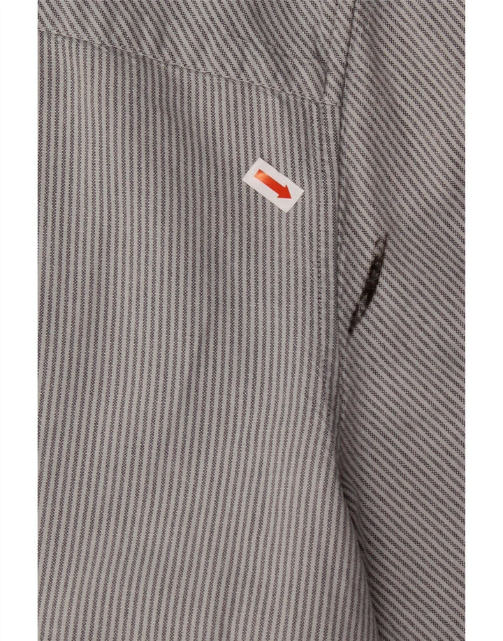 LYLE & SCOTT Mens Shirt 2XL Blue Pinstripe Cotton