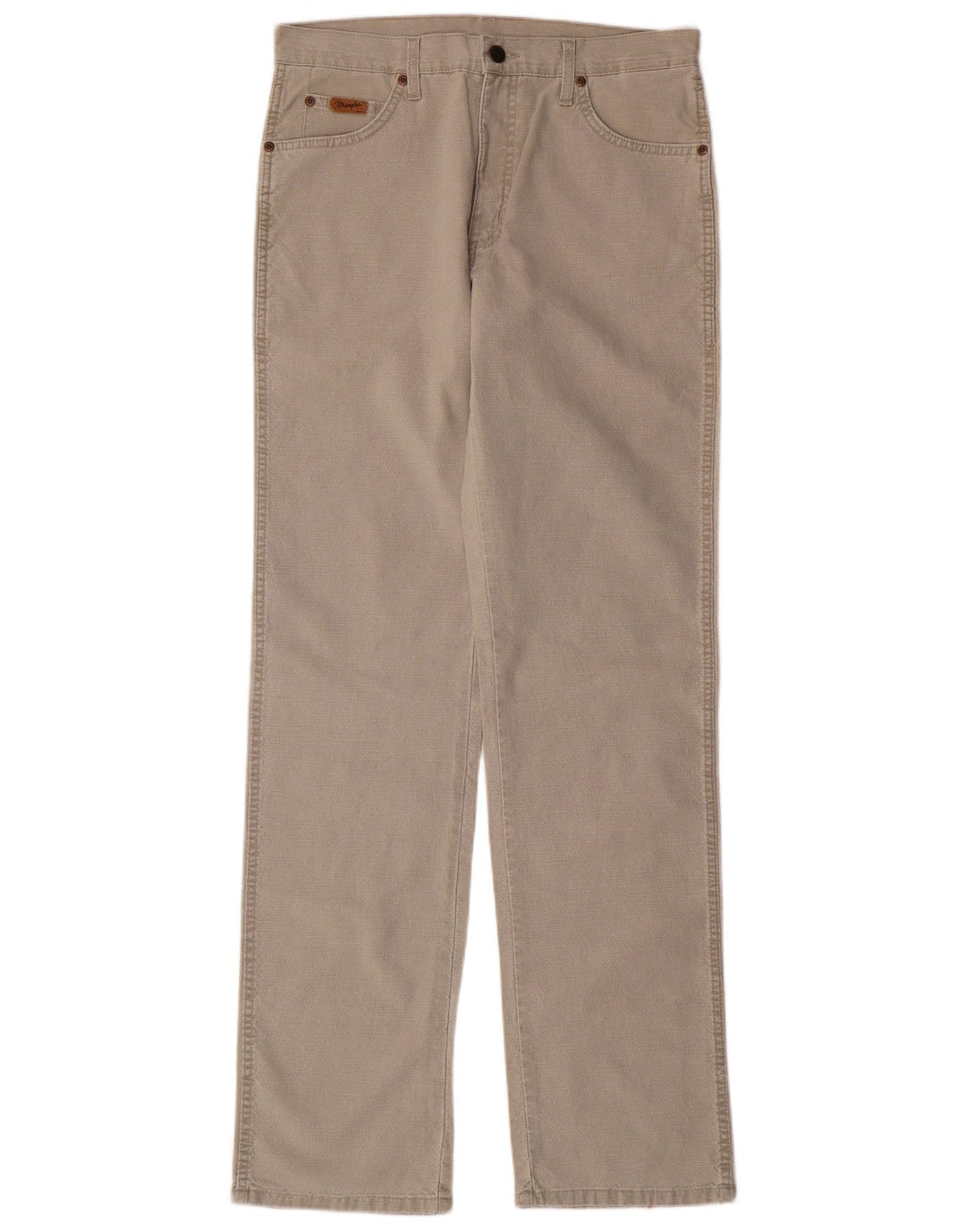 WRANGLER Mens Texas Stretch Straight Casual Trousers W32 L34  Beige Cotton
