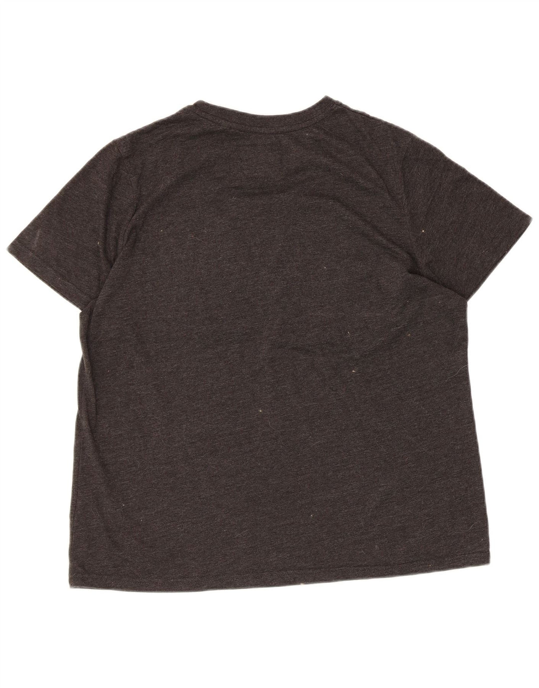 SUPERDRY Womens Graphic T-Shirt Top UK 16 Large Grey Flecked Cotton