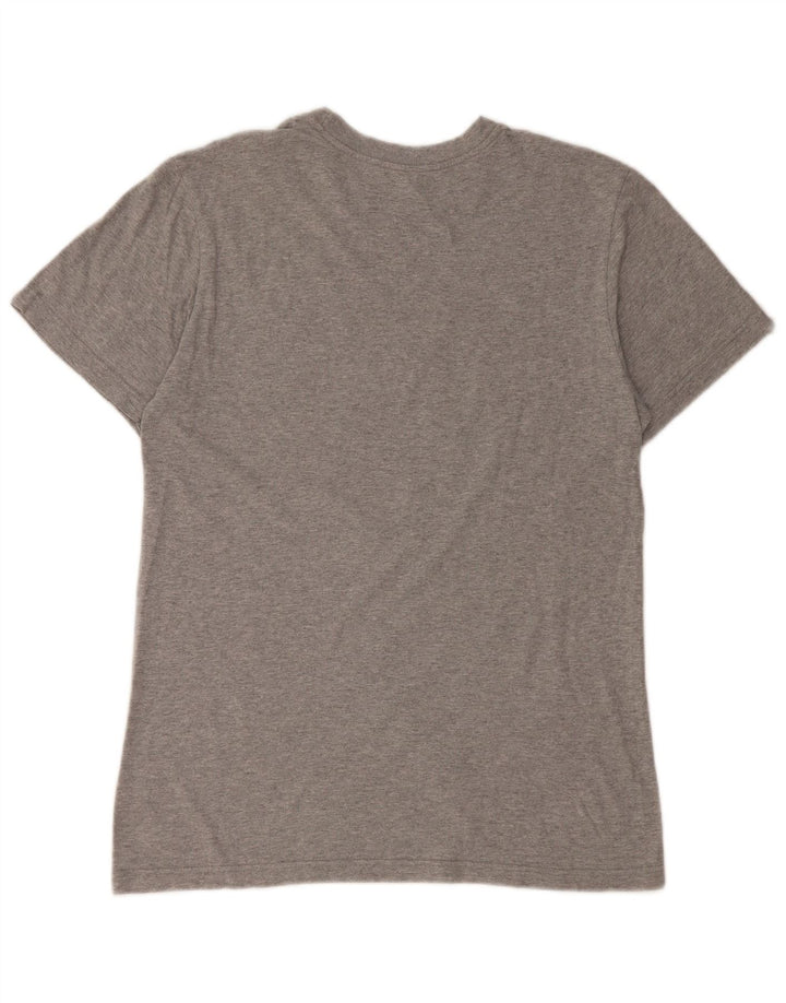 NIKE Mens Regular Fit Graphic T-Shirt Top Small Grey Cotton