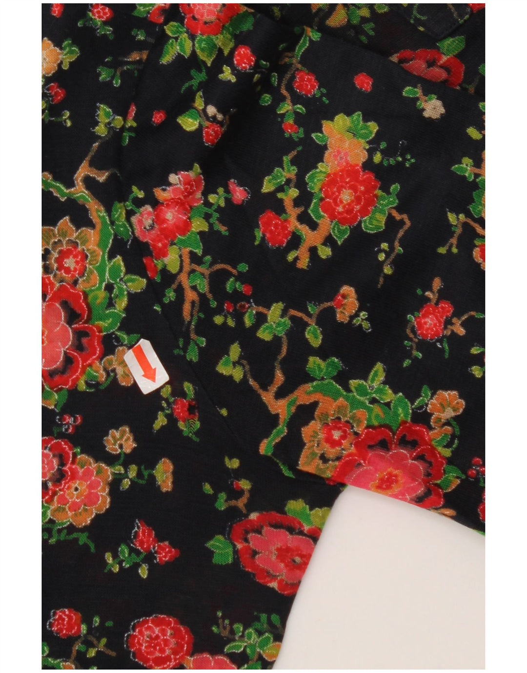 AMBASSADOR Womens Shirt UK 10 Small Navy Blue Floral