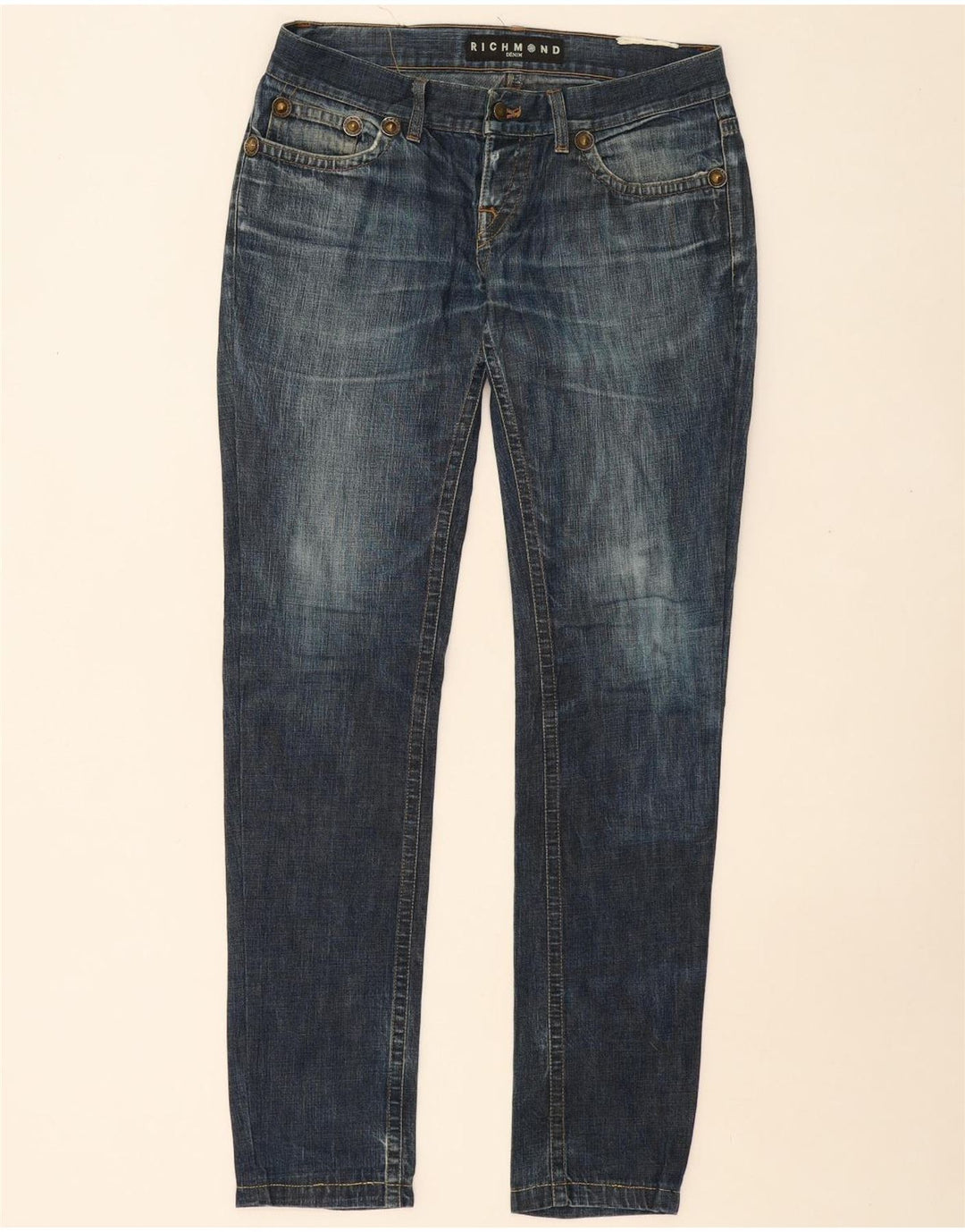 RICHMOND Womens Skinny Jeans W34 L33 Blue