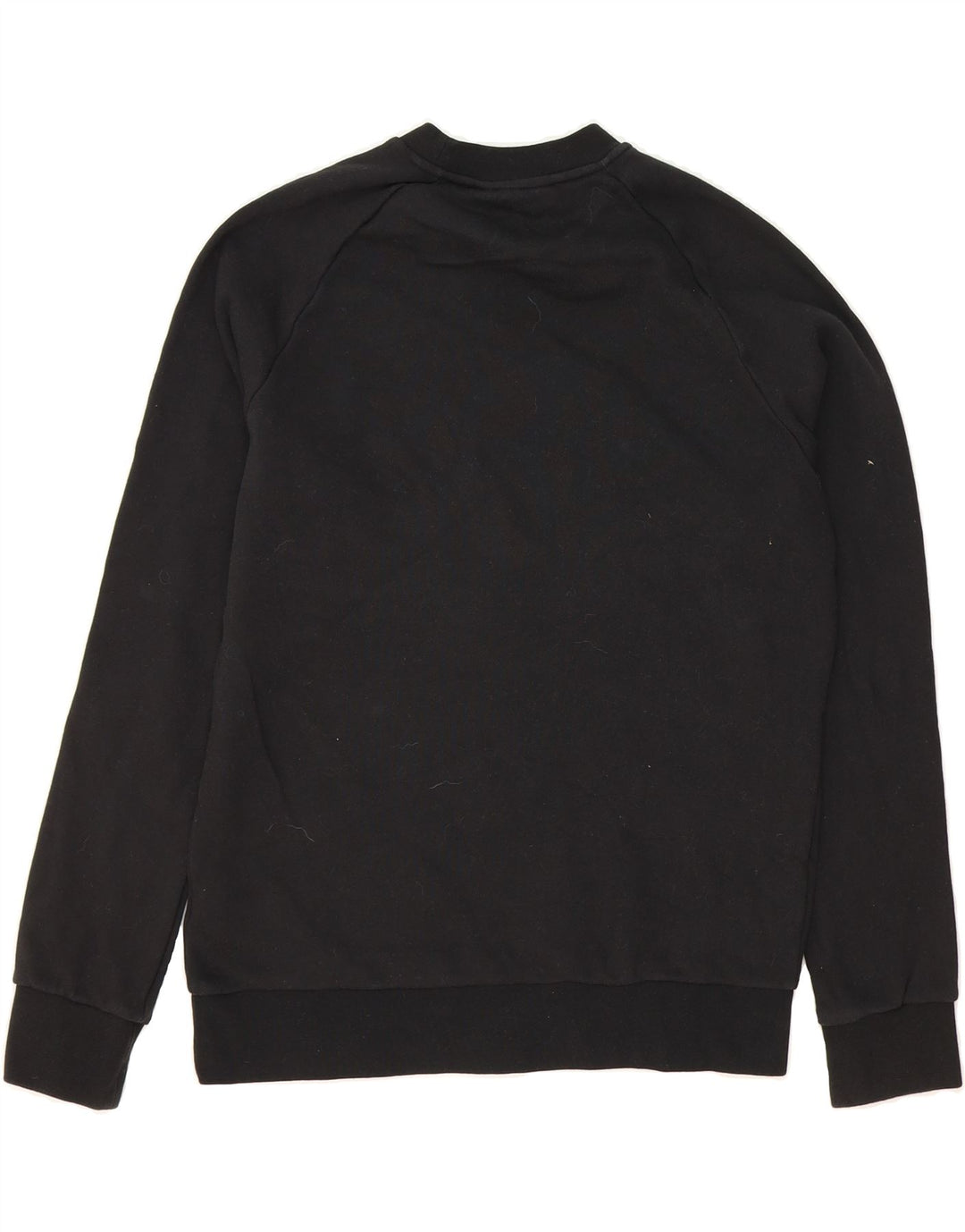 ADIDAS Mens Graphic Sweatshirt Jumper Small Black Cotton Vintage Adidas and Second-Hand Adidas from Messina Hembry 