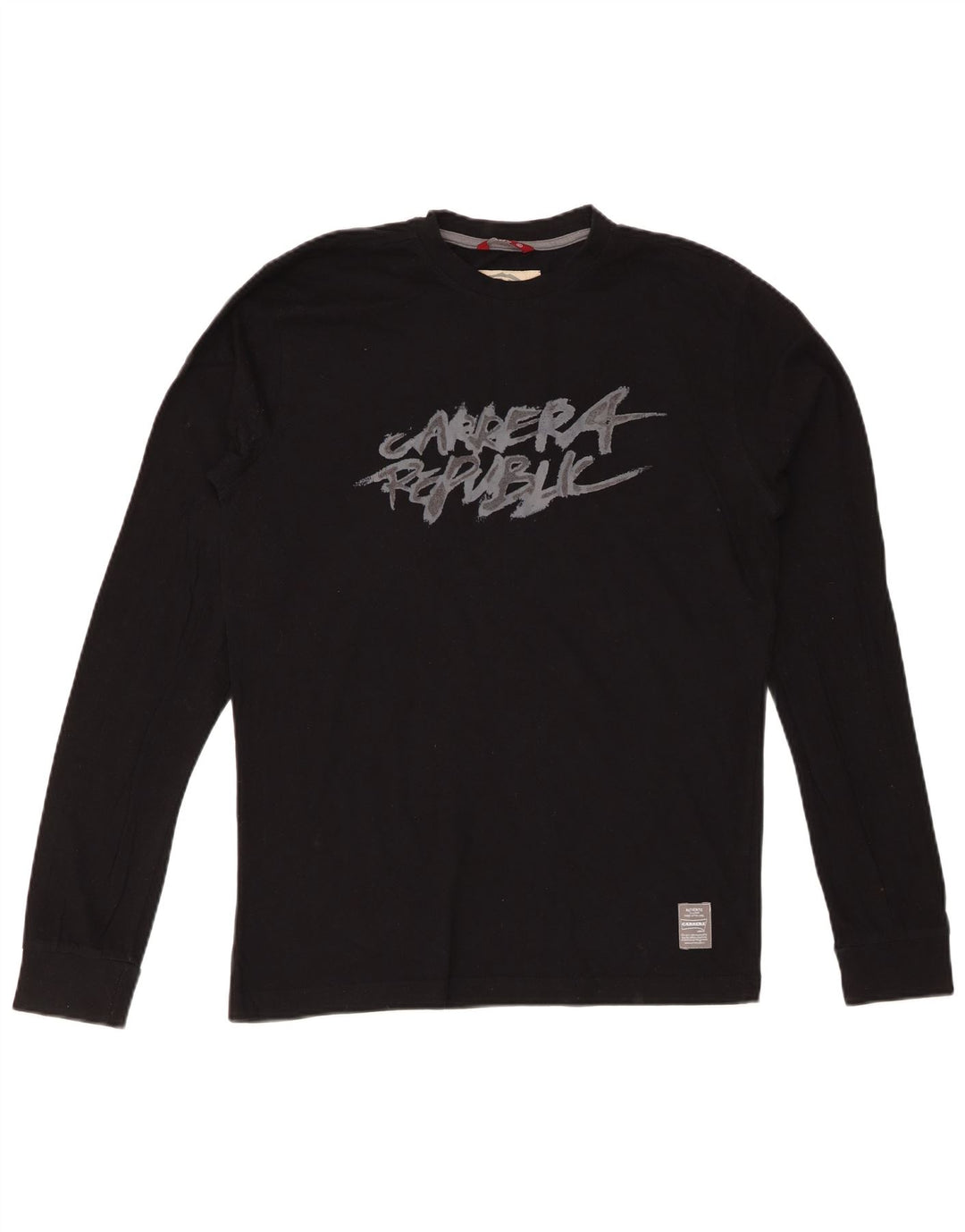 CARRERA Mens Graphic Top Long Sleeve Medium Black