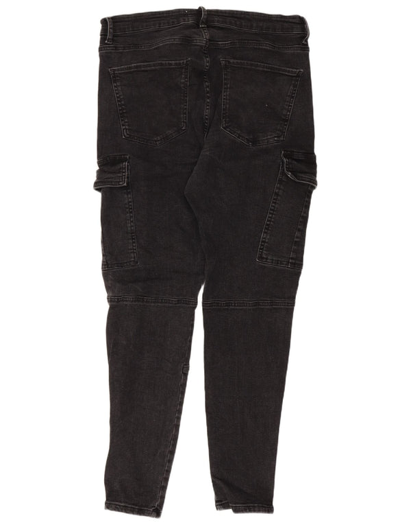 Zara Mens Cargo Skinny Jeans EU 44 Large W34 L28 Grey Cotton