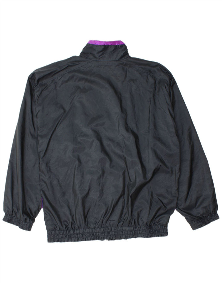 Puma Mens Oversized Tracksuit Top Jacket Medium Black Colourblock Polyamide