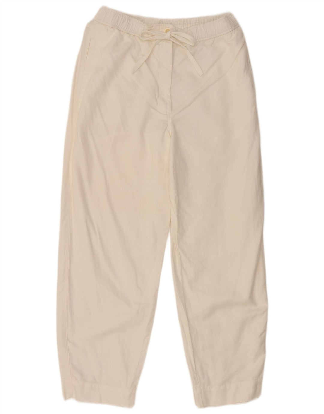 Cos Womens Straight Chino Trousers Medium White Cotton