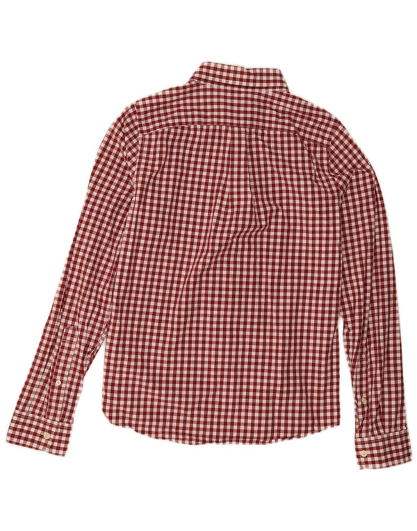 Abercrombie & Fitch Mens Checked Muscle Fit Shirt Medium Red Gingham