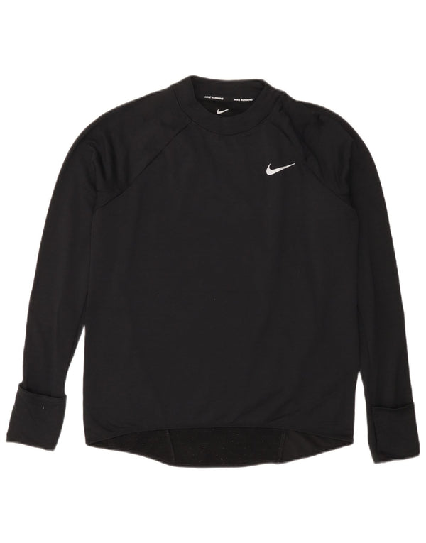 NIKE Womens Therma-Fit Top Long Sleeve UK 10 Small Black