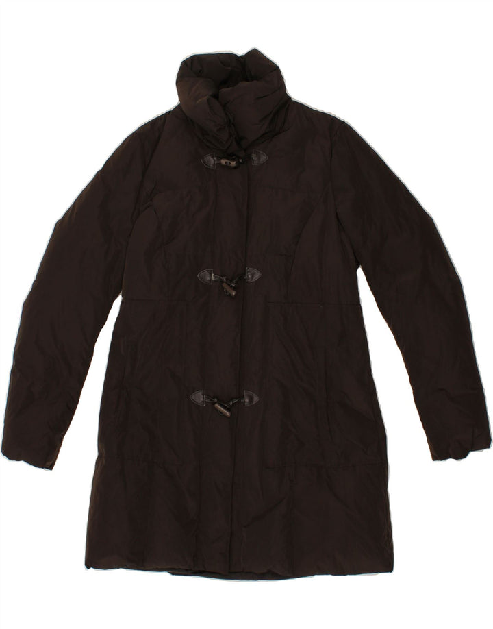TRUSSARDI JEANS Womens Padded Coat IT 46 Large Brown Polyester Vintage Trussardi Jeans and Second-Hand Trussardi Jeans from Messina Hembry 