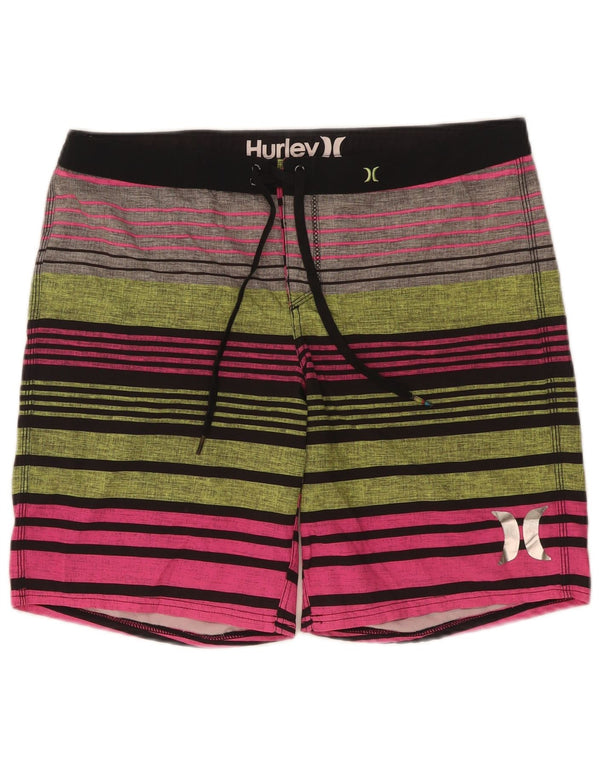 Hurley Mens Phantom Swimming Shorts Medium Multicoloured Striped
