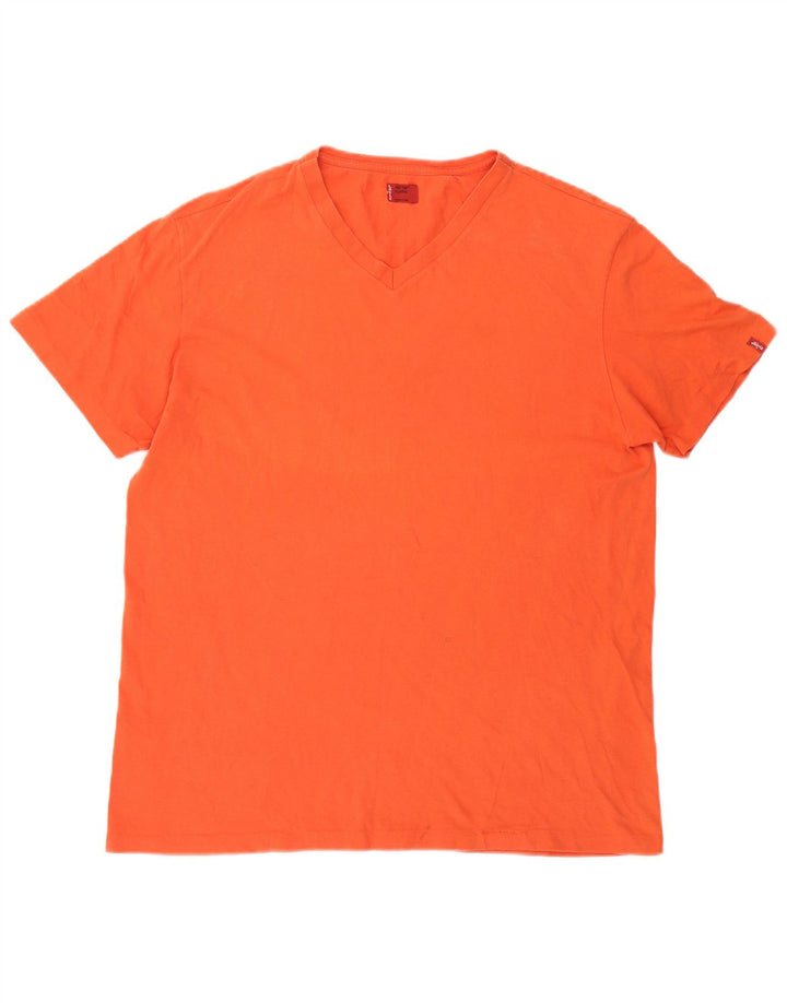 Levi's Mens T-Shirt Top XL Orange
