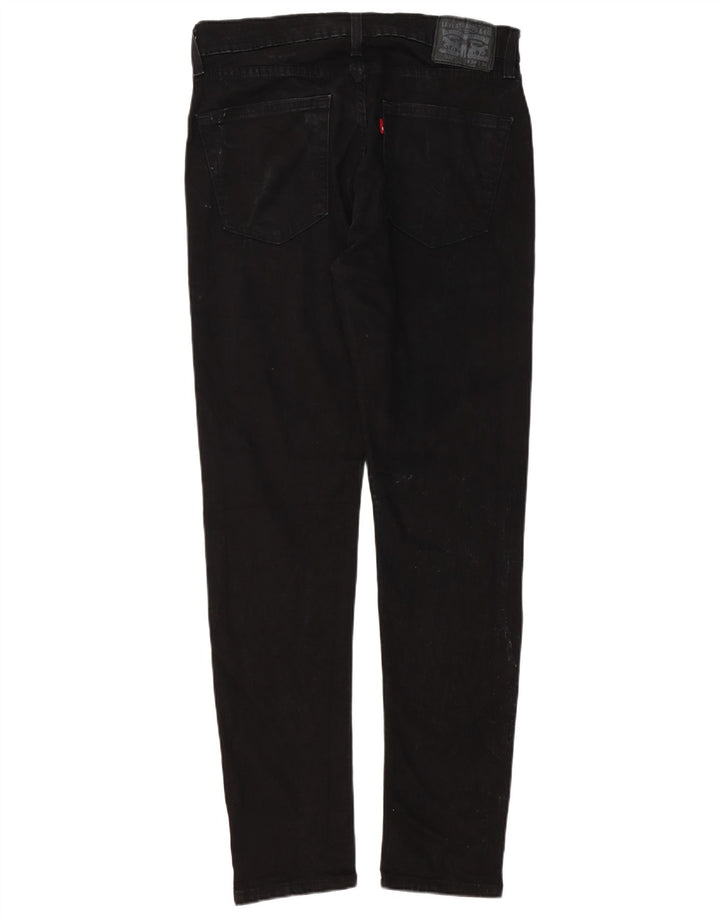 LEVI'S Mens 512 Slim Tapered Jeans W34 L32 Black Cotton