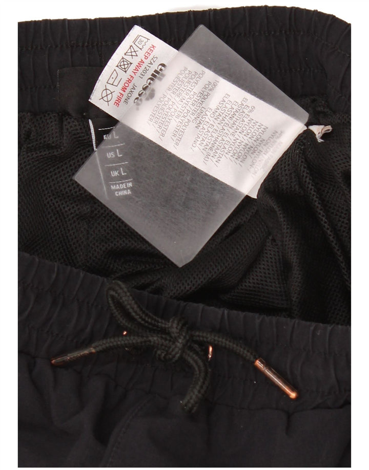 Ellesse Mens Cargo Tracksuit Trousers Joggers Large  Black Nylon