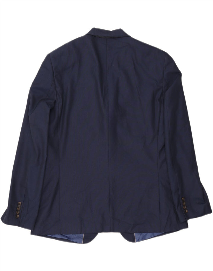 MARKS & SPENCER Mens Tailored Fit Blazer Jacket UK 44 2XL Navy Blue