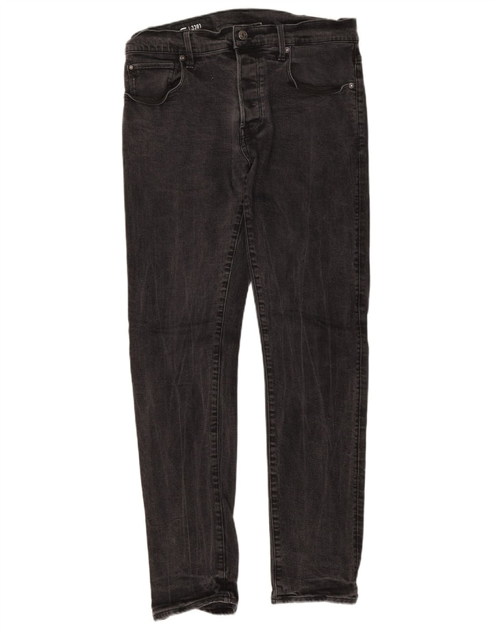 G-Star Mens Slim Jeans W33 L32 Black