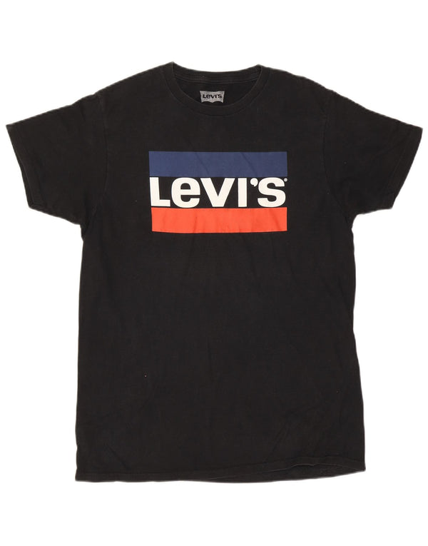 Levi's Mens Graphic T-Shirt Top Medium Black
