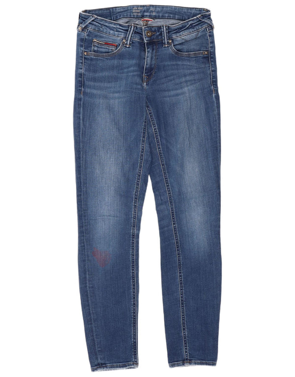 Tommy Hilfiger Womens Sophie Low Waist Skinny Jeans W27 L30 Blue Cotton
