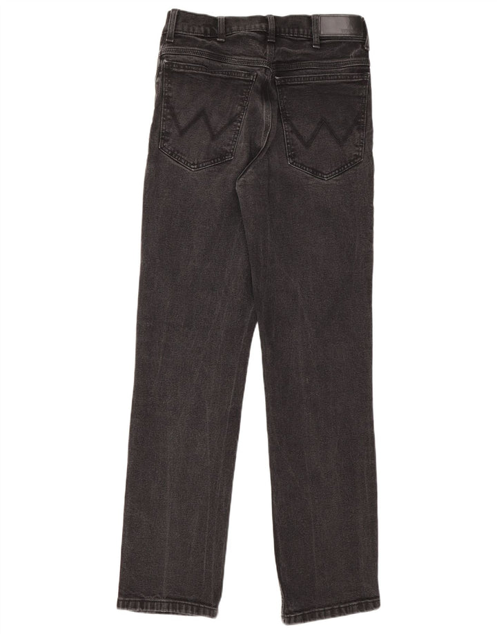 Wrangler Mens Straight Jeans W31 L32 Black Cotton