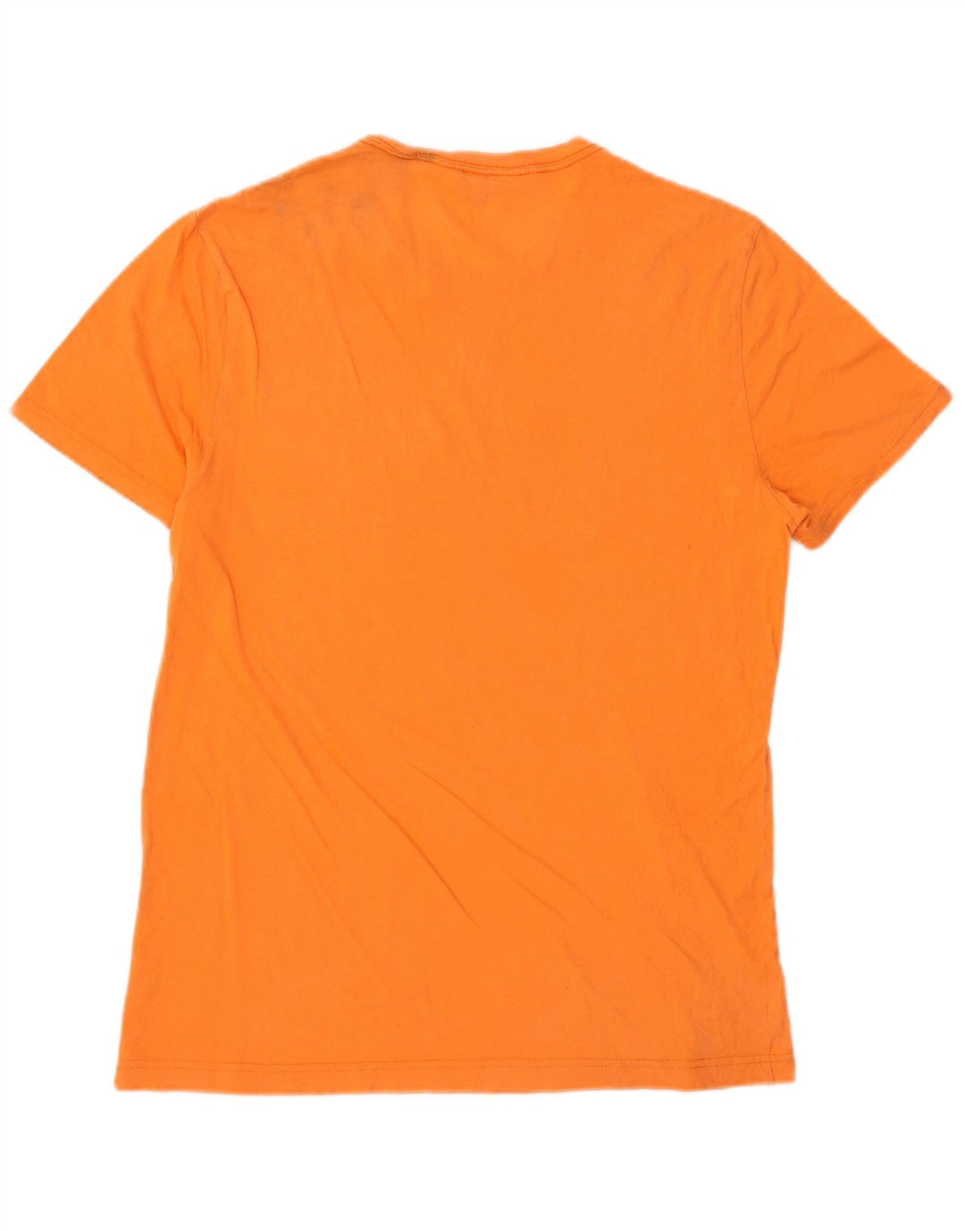 Penguin Mens Graphic T-Shirt Top Medium Orange Cotton