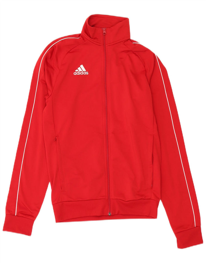 ADIDAS Mens Tracksuit Top Jacket XS Red Polyester