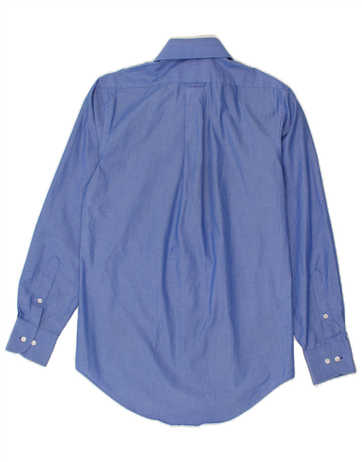 IZOD Mens Shirt Size 14 1/2 Small Blue Cotton Vintage Izod and Second-Hand Izod from Messina Hembry 